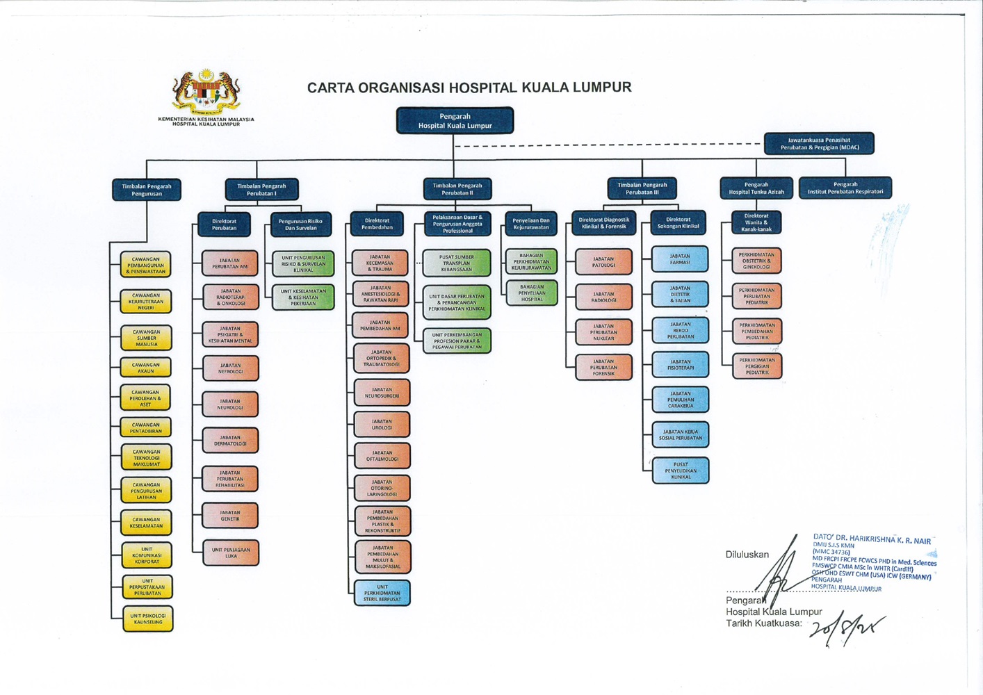 carta organisasi 2025